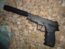 Fake Suppressor for Pistols Threaded in M13.5 x 1 LH